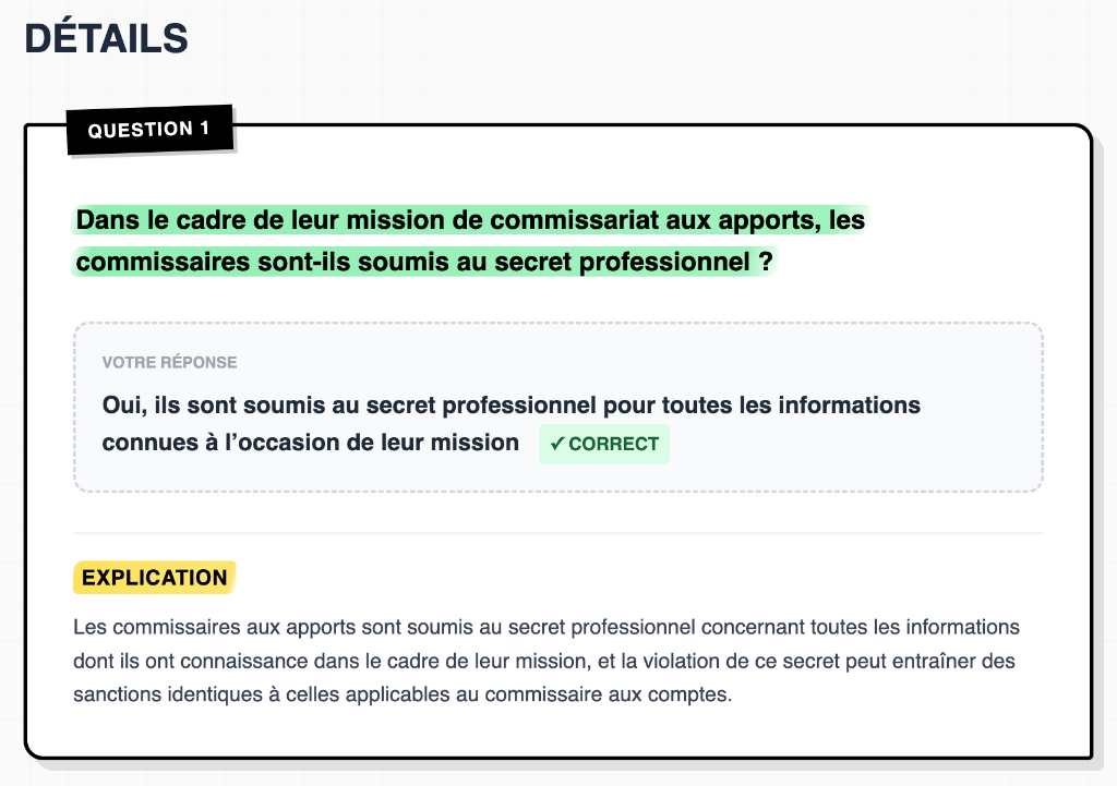 Exemple de correction détaillée